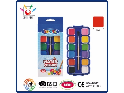 12 Watercolor In Color Box