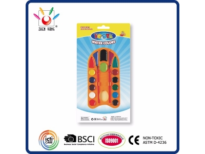 16 Semi Moisr Watercolor Set  In Blister Card